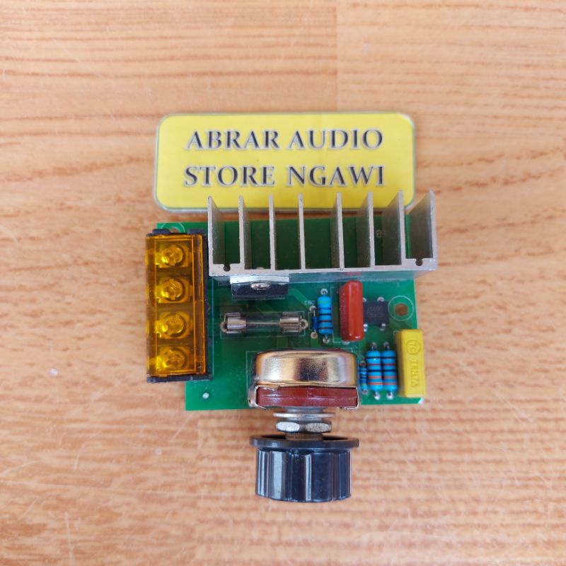 Dimmer AC 4000 Watt Plus Potensio / Dimmer AC 220V 4000W SCR Voltage Regulator