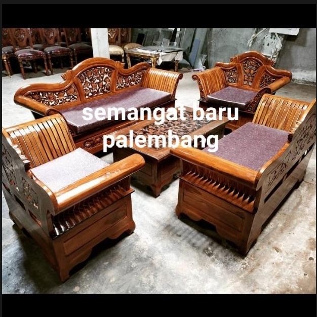 :=:=:=:=] Kursi Tamu Jati Madura Ukiran 3211 Kursi Jati Jepara/ Sofa Jati Kantor