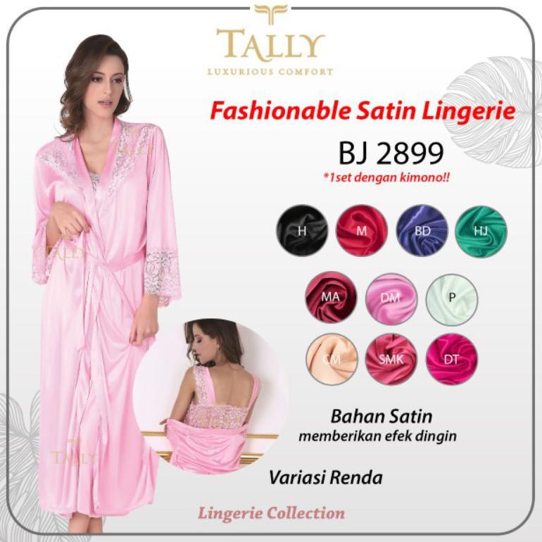 Baju Tidur Kimono Satin Lingerie Seksi TALLY Bj 2899 UW-281
