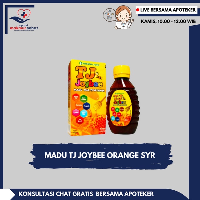 

MADU TJ JOYBEE ORANGE SYR 100 ML