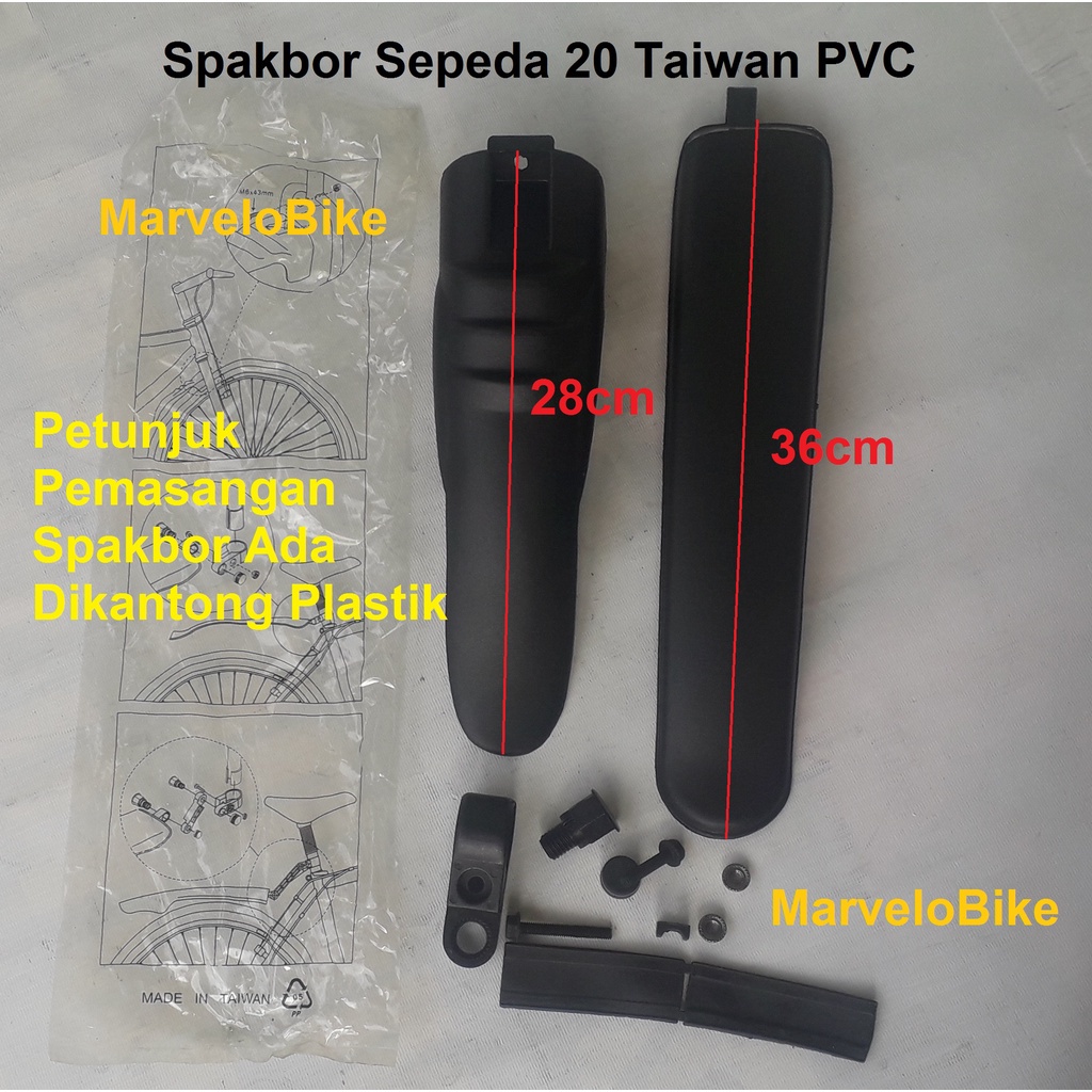 Fender Spakbor Sepeda Mtb 20 24 26 27.5 Taiwan Plastik