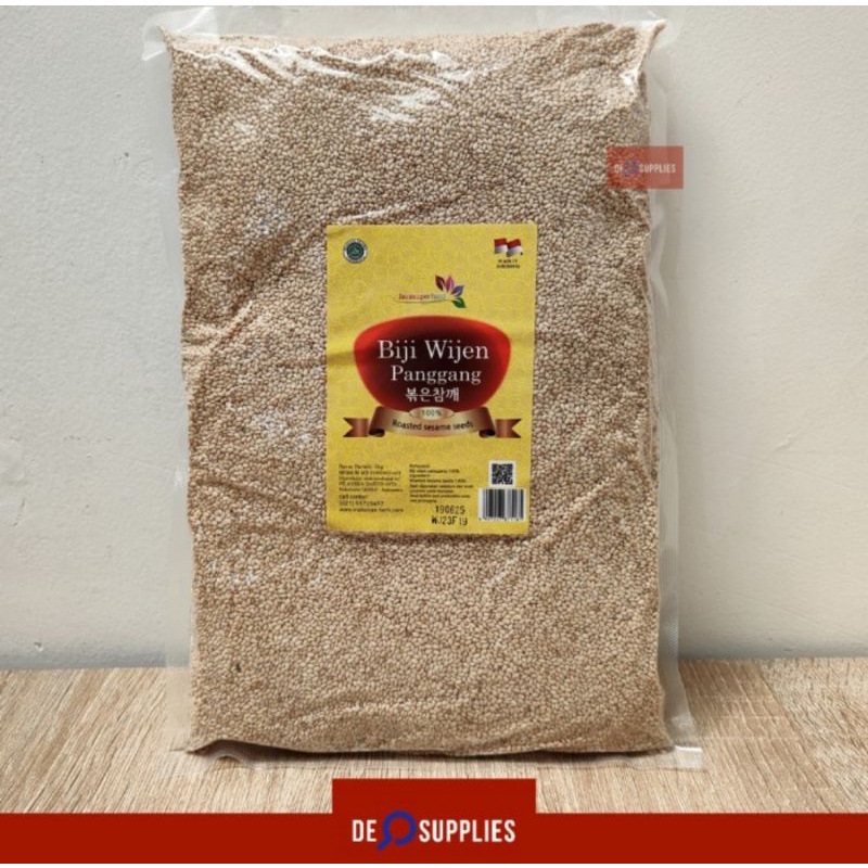 

Biji Wijen Panggang 1kg - Roasted Sesame Seeds Toasted Wijen Sangrai