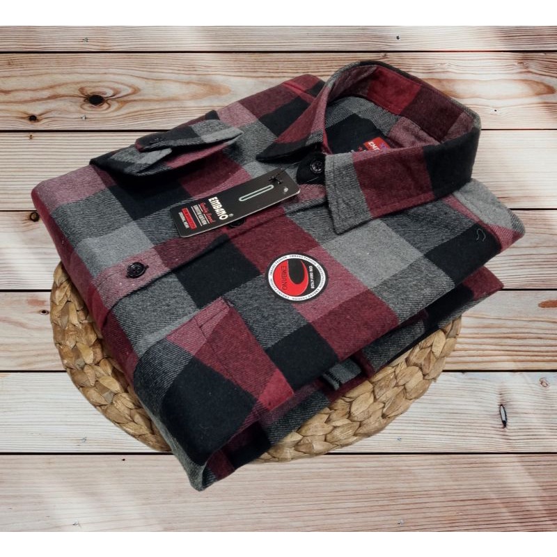 Flanel Embano Pria Lengan Panjang/Kemeja Lengan Panjang Pria Flanel/Kemeja Pria Lengan Panjang