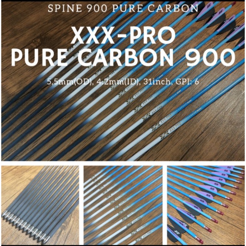 XXX-PRO PURE CARBON SPINE 900 - ARROW PURE CARBON