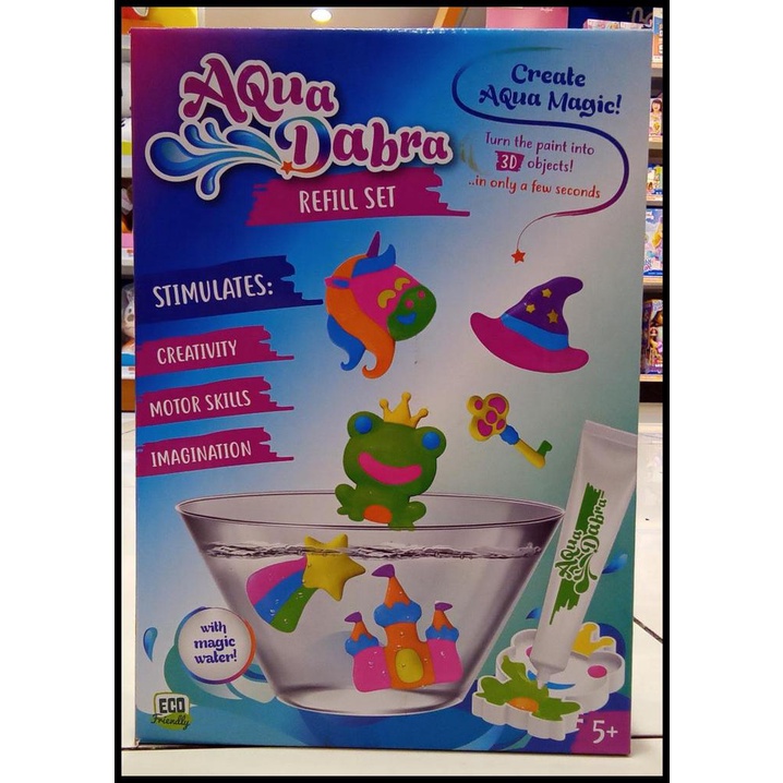 

GRATIS ONGKIR SALE: AQUA DABRA REFILL SET PAINT 3D OBJECT WITH MAGIC WATER 5+ ORI