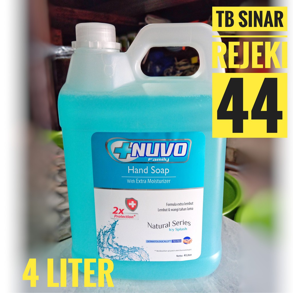 Nuvo Hand Soap [Jerigen 4 Liter & 5 Liter] Sabun Cair Cuci Tangan Anti Bacterial Extra Moisturizer