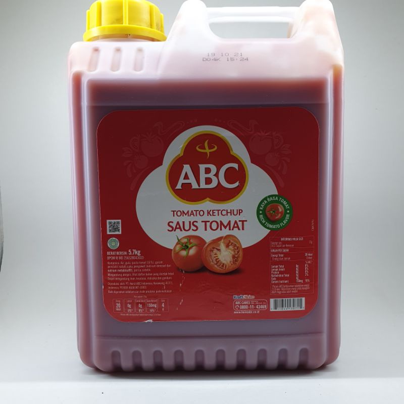 

Saus Tomat Abc 5,7 Kg / Tomato Sauce