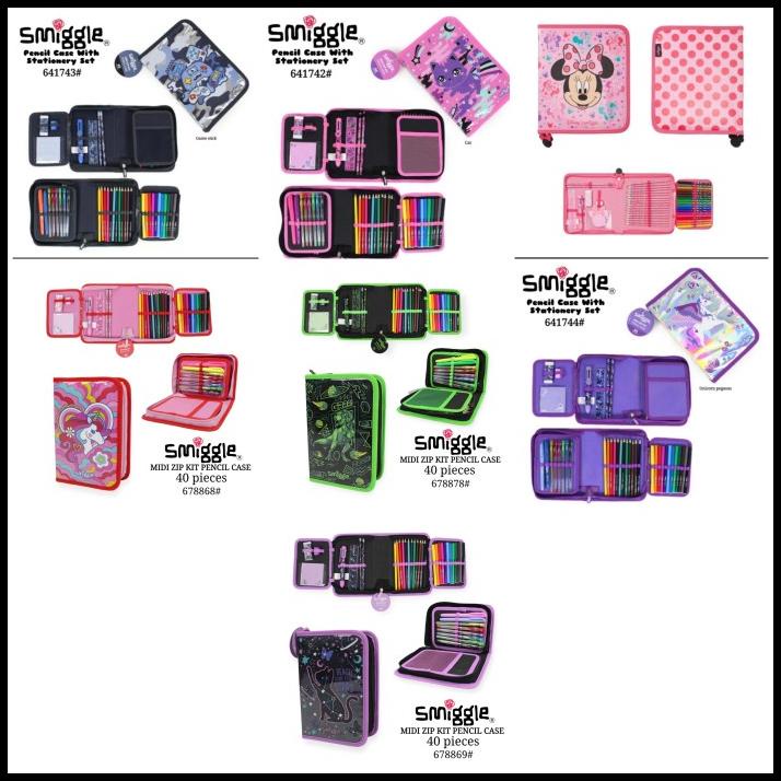 

HOT DEAL SMIGGLE MIDI ZIP KIT PENCIL CASE STARRY CAT, DINO CHOMP, UNI HEART