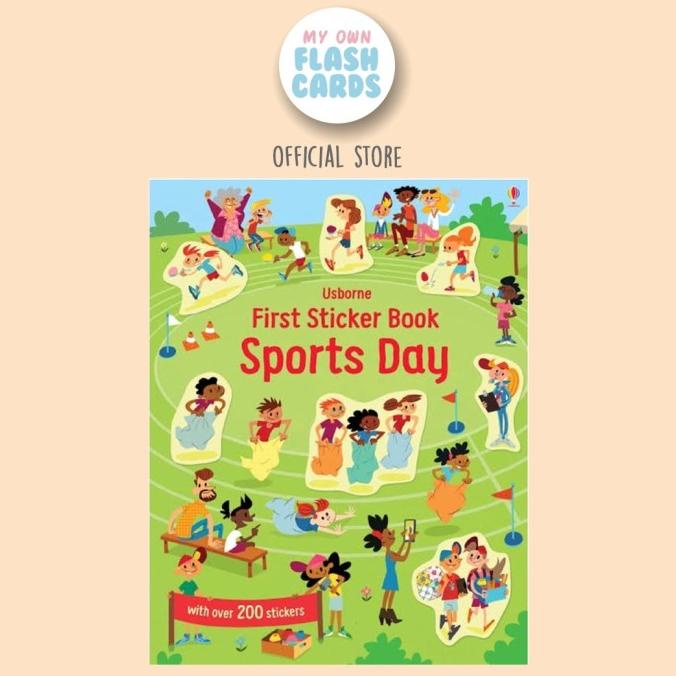 

DISKON!!! PROMO MURAH Usborne Sticker Book Sports Day - Buku Edukasi Stiker Import Anak Kado - Langsung Kirim