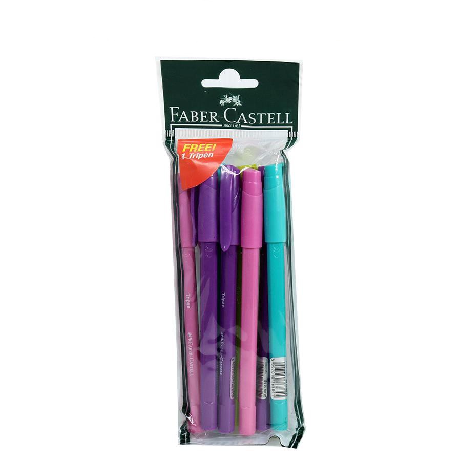 

BALLPOINT FABER CASTELL 140106P TRIPEN ISI 6 GRATIS 1