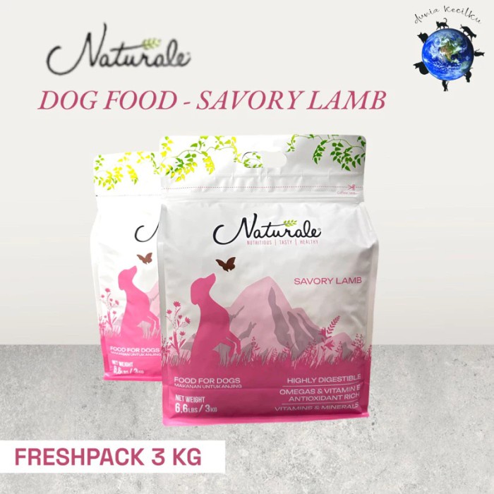 Baru Naturale Dog Food Premium Dog Food Savory Lamb 3Kg