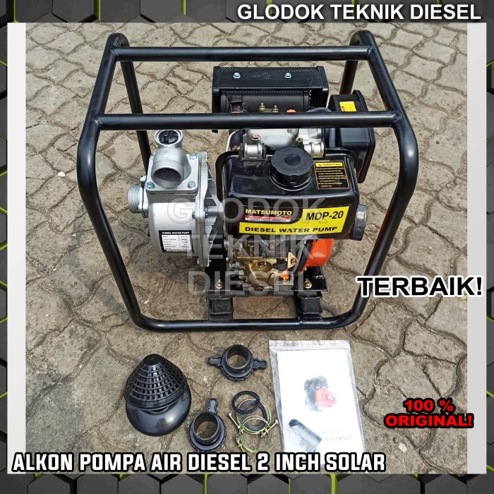 [New Ori] Pompa Alkon Irigasi Diesel 2 Inch Waterpump Pompa Air Sawah Solar Bisa Sameday