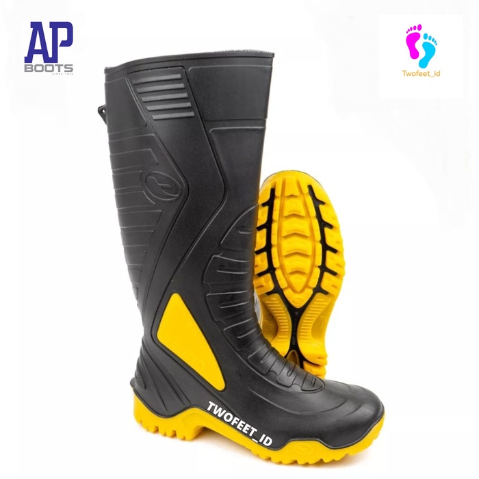 SEPATU AP BOOTS TERRA 3-AP BOOTS TERRA 3 WARNA HITAM KUNING SIZE 39-42 ORIGINAL