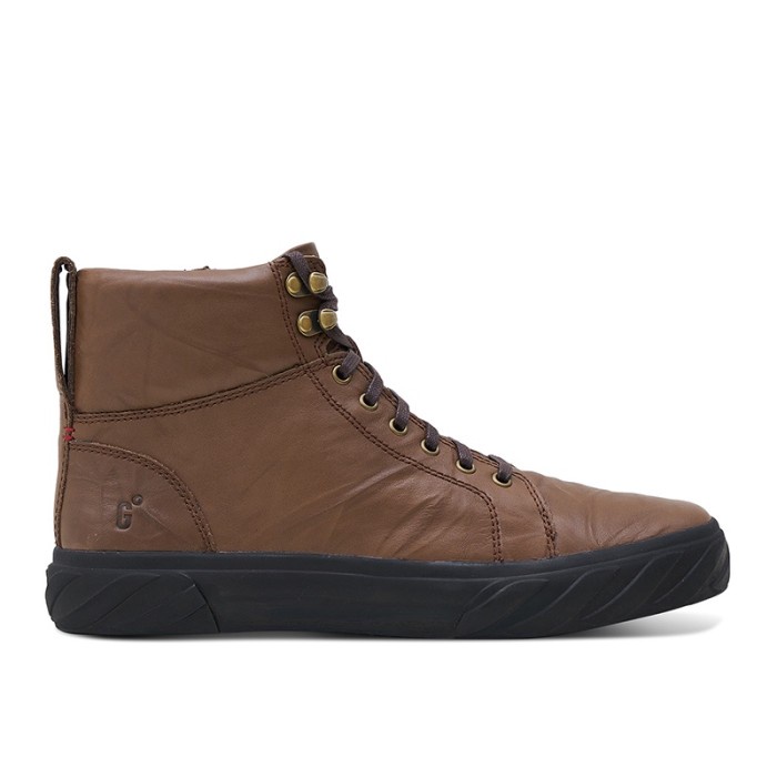SEPATU CASUAL BOOT PRIA GINO MARIANI HERBERT 1 COKLAT ORIGINAL