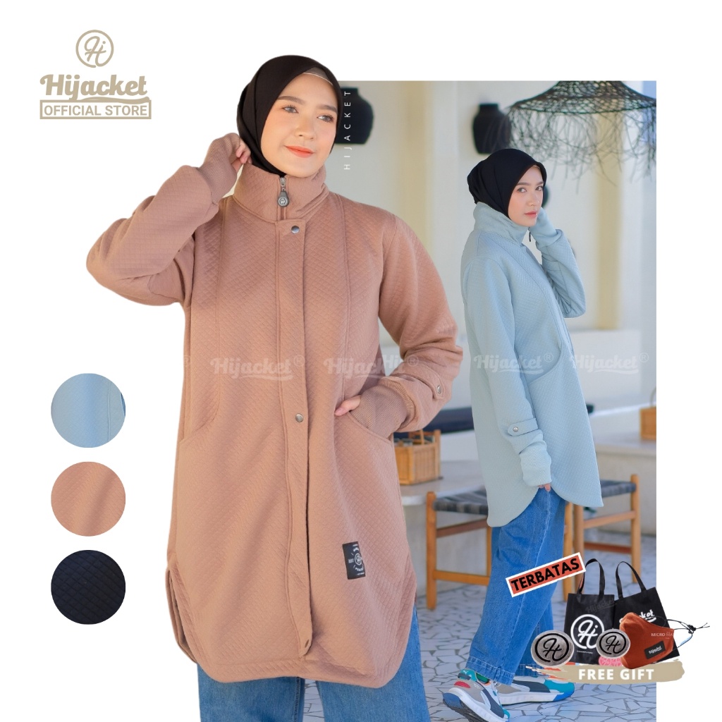 Hijacket Marwa Hijaket Jaket Muslimah Syari panjang Wanita