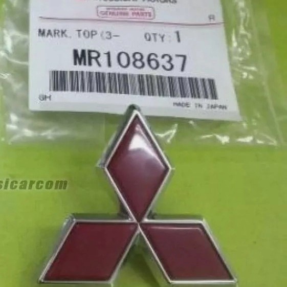 Asli emblem logo tiga berlian kecil mitsubishi Lancer Evo Galant eterna Murah