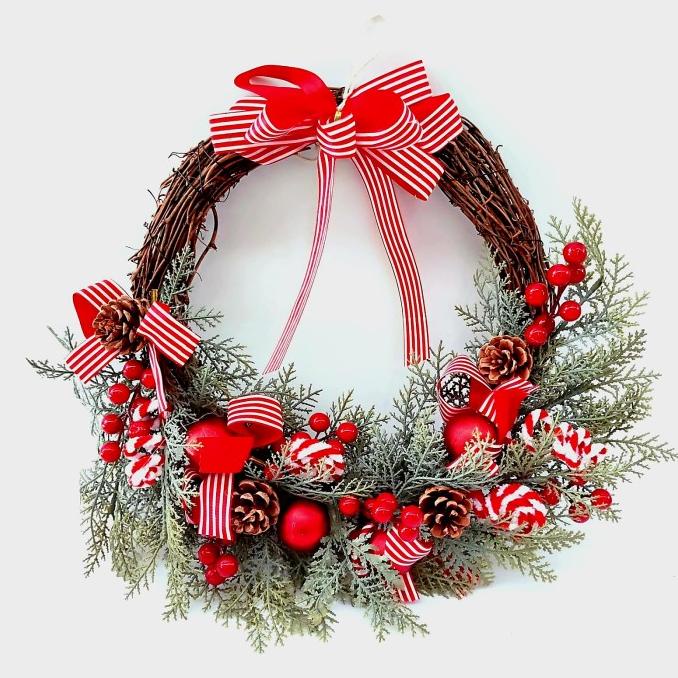 

New Sale Krans Ranting Natal Ornamen Gantungan Pintu Christmas Dekorasi Murah Terbaik