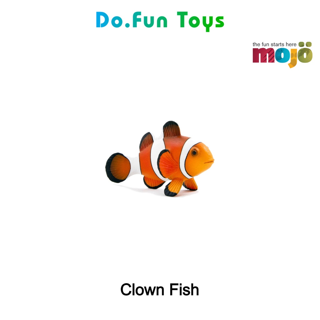 Mojo Animal Figurine Clown Fish / Mainan Niatur Ikan Badut