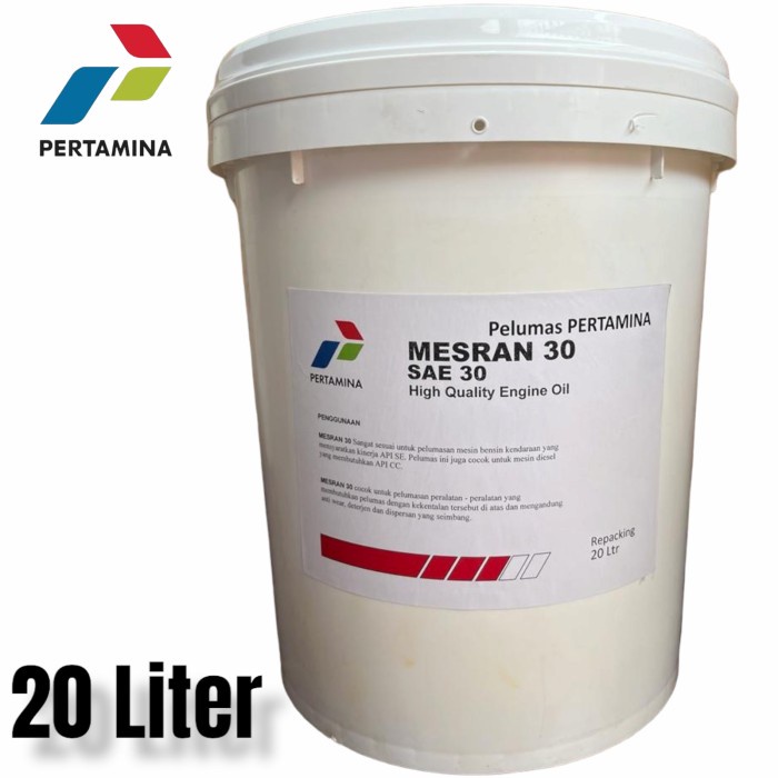 Tersedia Oli Mesin Bensin Pertamina Mesran 30 Sae 30