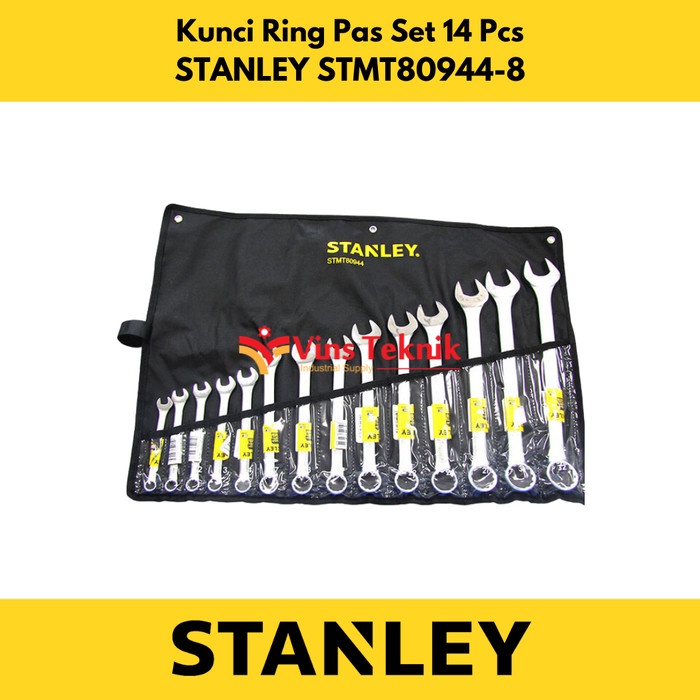 Promo Stanley Combination Wrench Set 14Pc 8-32Mm Kunci Ring Pas Stmt80944-8