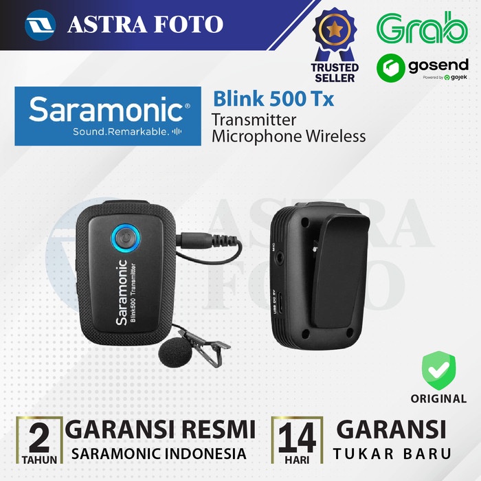 SALE Saramonic Blink 500 Tx Transmitter Microphone Wireless - Mic Kamera Termurah