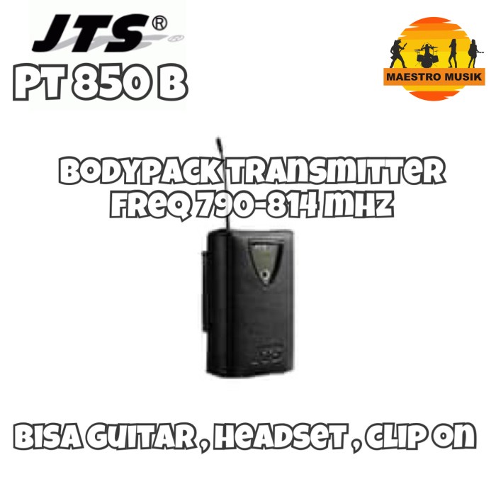 Terlaris Jts Pt 850B - Bodypack Transmitter Freq 790-814 Mhz