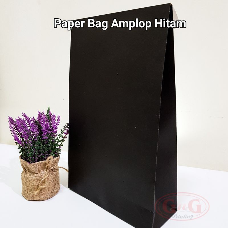 

20Pcs - 20X8X33 R Bag Kraft Amplop Hitam - R Bag Giriman - R Bag Online Shop