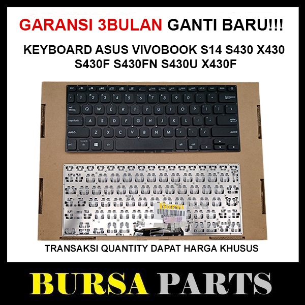 Keyboard Untuk Asus VivoBook S14 S430 X430 S430F S430FN S430U X430F X430FN