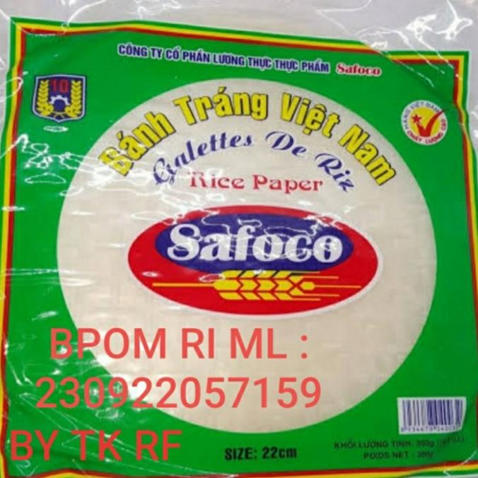 

Safoco - Rice Paper 300gram / Kulit Lumpia Vietnam 300gram (Size 22cm)