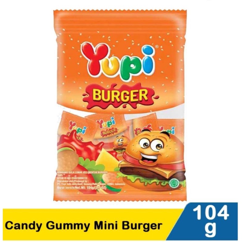 

Yupi Candy Gummy Mini Burger 104 gram