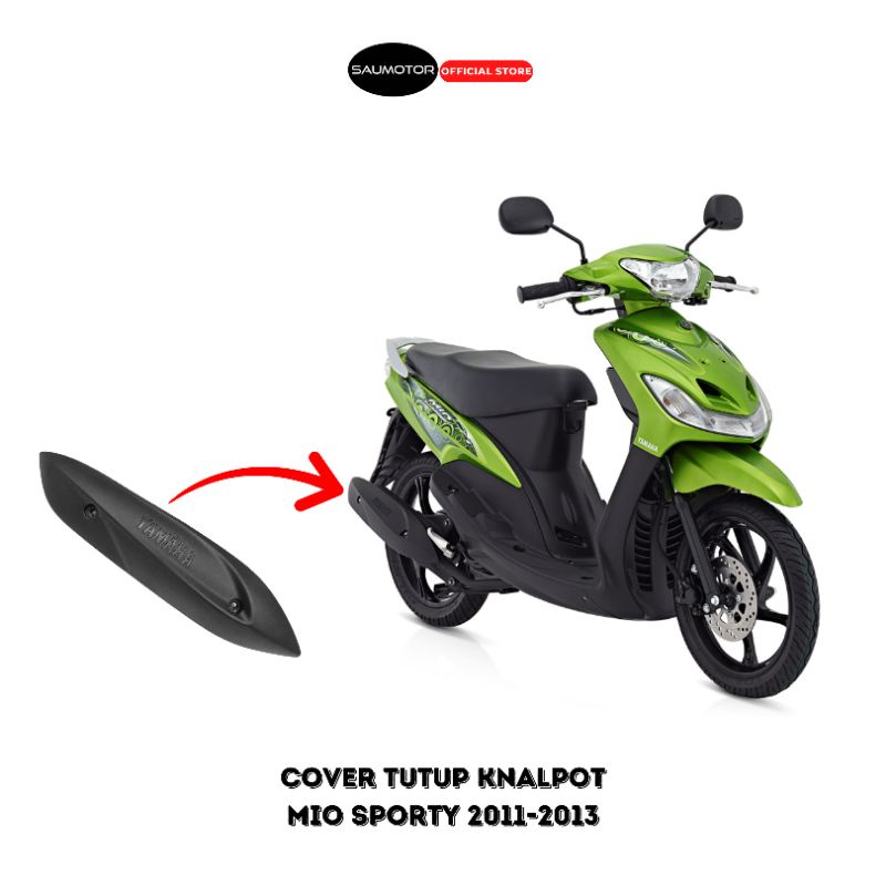 Saumotor Cover knalpot tameng knalpot Mio Sporty 2010-2014 standar variasi