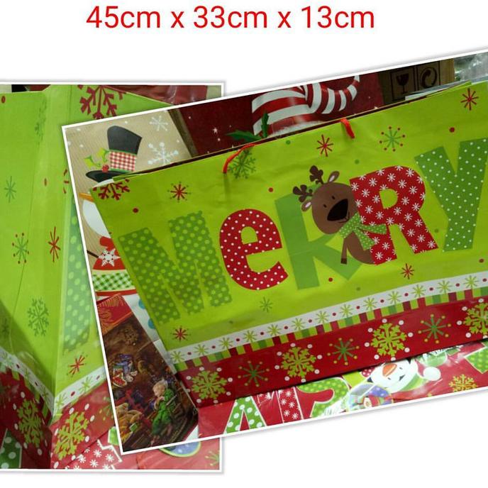 

Terbaru Paperbag Natal Sisa Export Motif Merry Rusa Coklat(12Buah) Terbaik