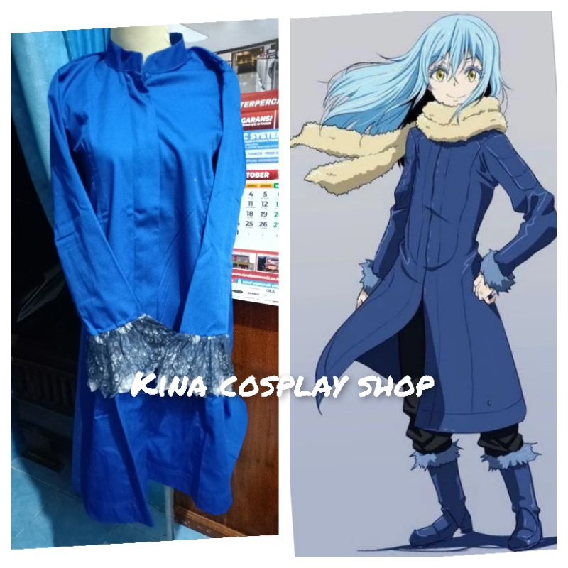 Rimuru Tempest Demon Lord Costum Cosplay Anime Tensei Shitara