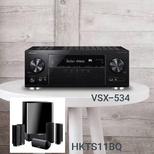 Harman Kardon HKTS11BQ Home Theater Pioneer VSX534