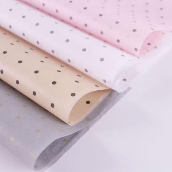 

(5 LEMBAR) CELLOPHANE / KERTAS WRAPPING / PLASTIK BUNGKUS BUNGA MOTIF TITIK TITIK