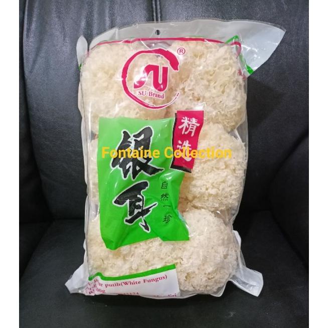 

Terjangkau su brand jamur putih white fungus 500 gr ,.