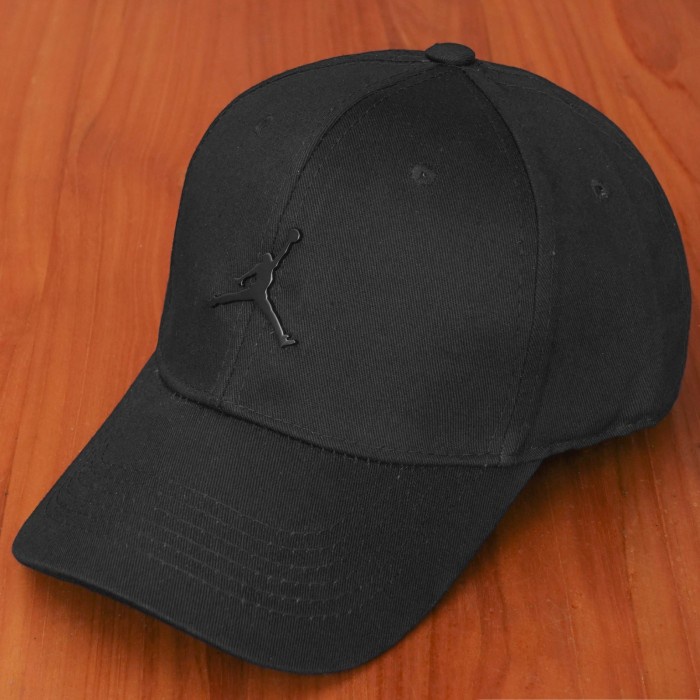 Topi Air Jordan Metal Logo Topi Baseball Pria Import Mirror Ori