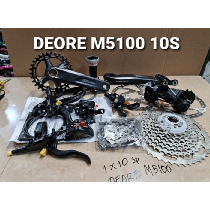 ✨Ori Groupset Shimano Deore 10 Speed Full Set Lengkap Rd Shifter Mtb Lipat Bisa Gojek