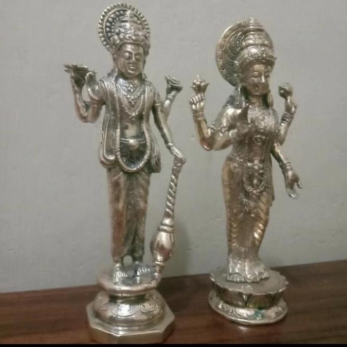 #####] patung dewa wisnu n dewi laksmi 1set