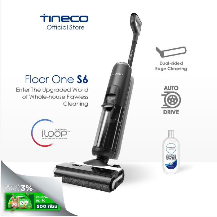 TINECO FLOOR ONE S6 SMART WET DRY CORDLESS VACUUM CLEANER