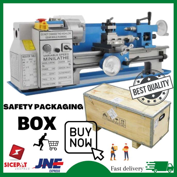 Mesin Bubut Mini Besi Kayu Serbaguna Wood And Metalworking 550W