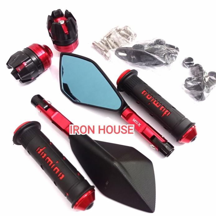 Spion Tomok V5 Plus Handgrip & Jalu As Roda / Spion Tomok Jumbo Merah Original