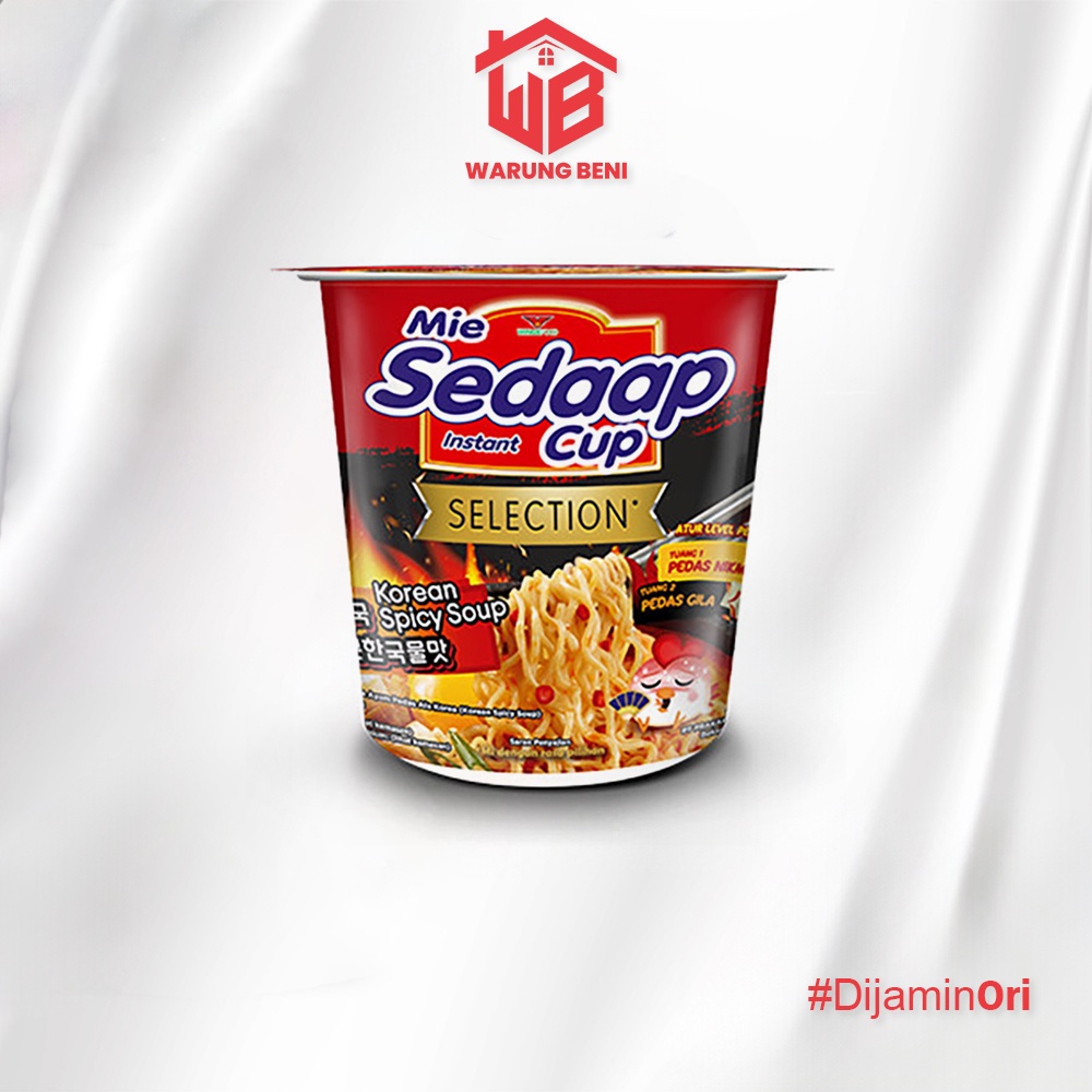 

Sedaap Cup Mie Instan Korean Spicy Soup 75 gr