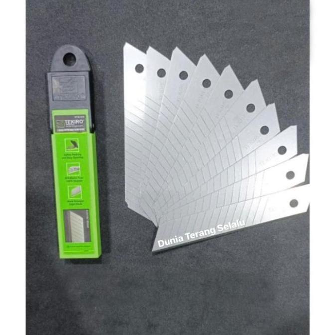 

TEKIRO Isi Refill Pisau Cutter Besar 18 mm 18mm - GTBC1819 (10PCS) |Terlariiis
