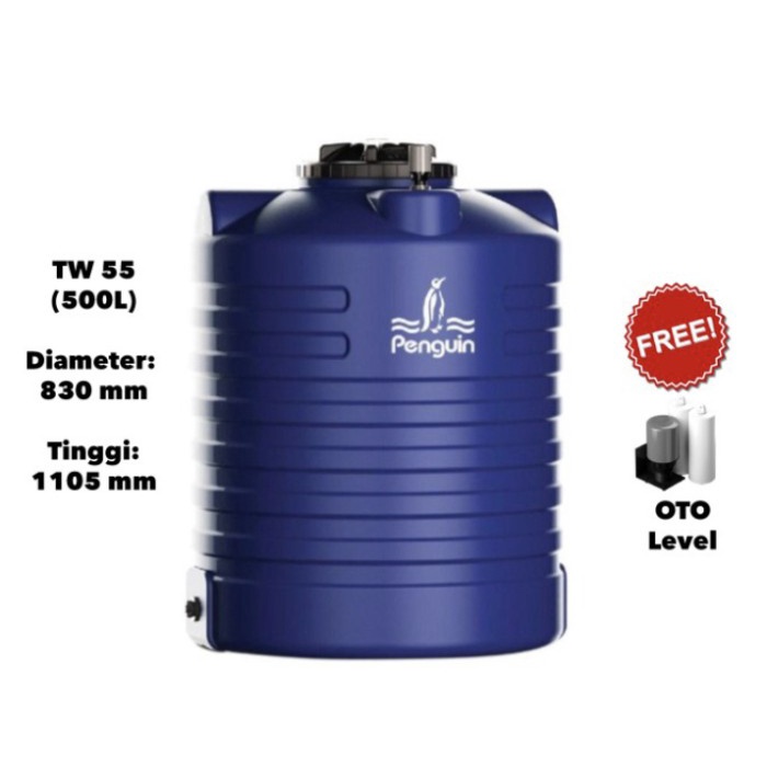Terbaru Toren Penguin 500 Liter Biru Tw 550 Promo