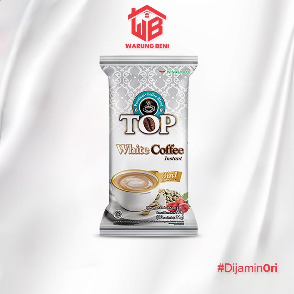 

Top White Coffee Kopi Instan 21 gr x 10 pcs
