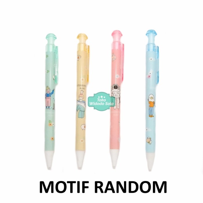 

Pensil Mekanik 0,5mm Fancy Isi Kecil Box Kardus Merah Muda 1 Buah