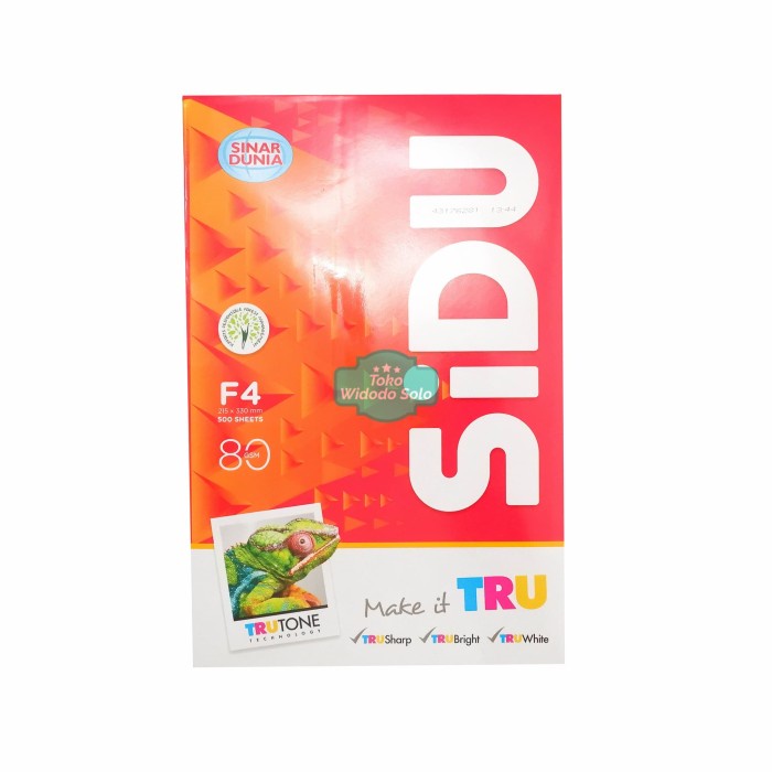 

Kertas HVS Sinar Dunia F4 80gsm Folio Putih 1 Rim