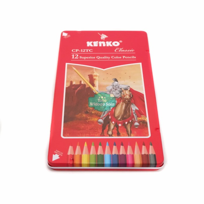 

Pensil Warna Kenko CP 12TC 12 Warna Panjang Tempat Besi Metal