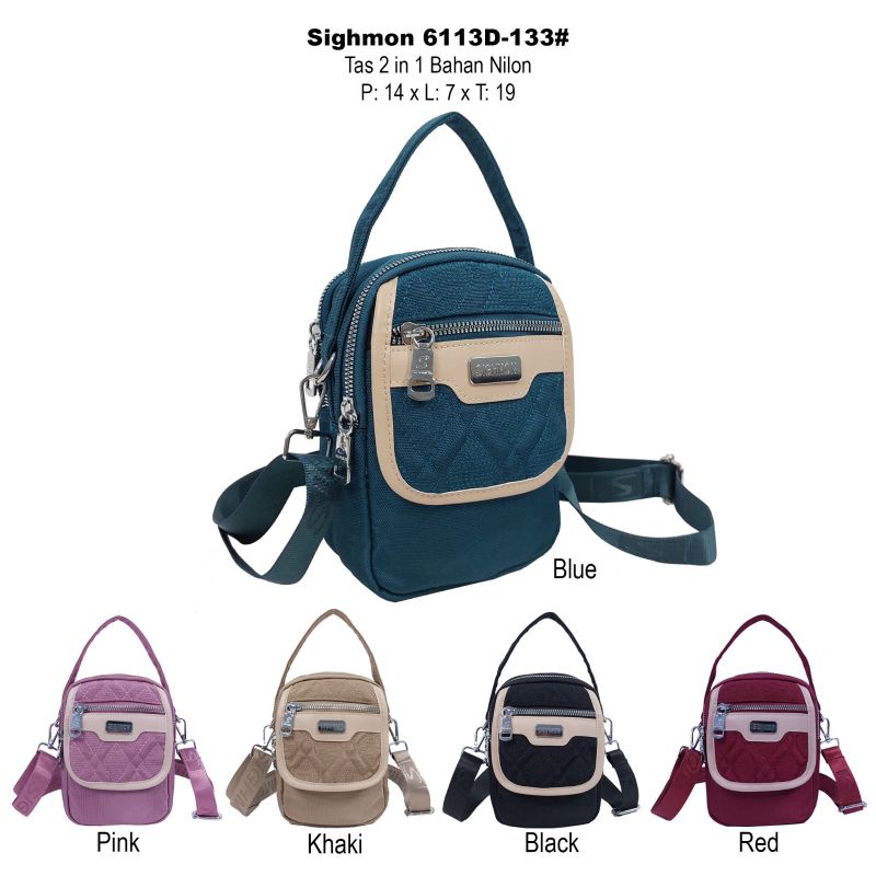 Sighmon kanvas 6113D-133 tas selempang wanita